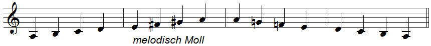 A-Moll melodisch