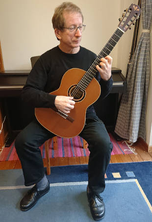 U Meyer Gitarre Haltung Greifhand