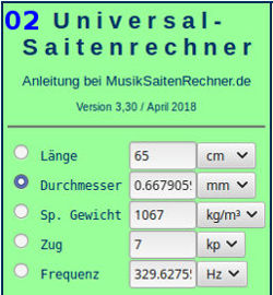 Saitenberechnung 02