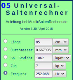 Saitenberechnung 05