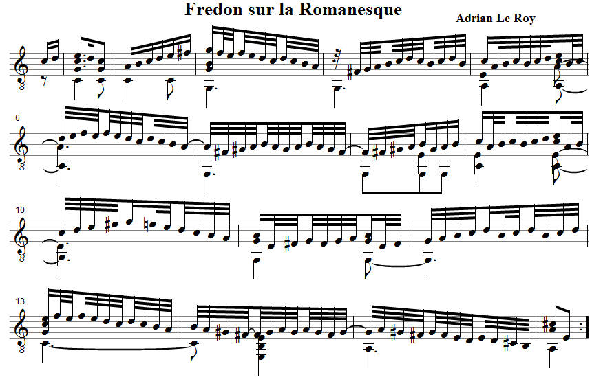 Le Roy, Fredon sur la Romanesque