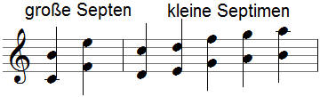 große und kleineSeptimen